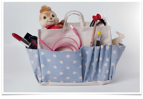Cottage Style Canvas Bag in Bag กระเป๋าจัดระเบียบ