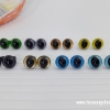 ลูกตาแมวก้านเสียบสีโอปอ มี 2 ขนาด 7mm , 9mm ,12mm/คู่