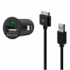 ชุดหัวชาร์จในรถ + สายชาร์จ belkin 1.0 แอมป์ (สีดำ)