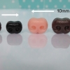 จมูกสัตว์ตุ๊กตา สิงโตหรือสุนัข ขนาด 8mm,10mm มี 3 สี เนื้อ น้ำตาล ดำ