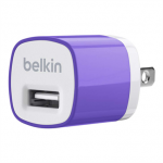 หัวชาร์จบ้าน belkin 1.0 แอมป์ (สีม่วง)