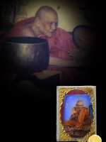 ล็อคเก็ต หลวงปู่ทอง หลัง ปิดผง ตะกรุดทอง ก้านธูป วัดป่ากอสุวรรณาราม