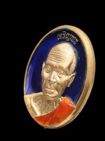 เหรียญเจริญพรบน เนื้อทองทิพย์ลงยาน้ำเงิน แยกจากชุดกรรมการ หล วงพ่อหวั่น วัดคลองคูณ จ.พิจิตร พร้อมกล่อง หมายเลข ๒๒๕ รวมได้เลขมงคล ๙