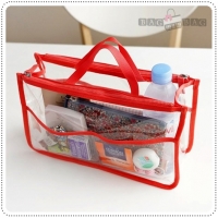 Clear dual bag in bag - Red