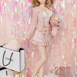 [MISSYOUDOLL] SD13G/DD Elegant Pink Tweed Set