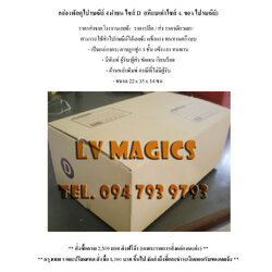 กล่องพัสดุแบบ 4 ฝาชนไซส์ D (เทียบเท่าไซส์ ง. ไปรษณีย์)