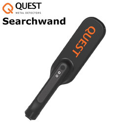 Quest Searchwand เครื่องตรวจจับโลหะ แบบพกพา สำหรับตรวจอาวุธ ชาร์จไฟได้ แบตเตอรี่ในตัว