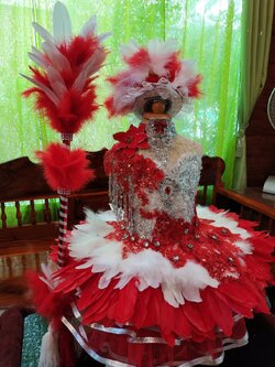 ชุดดรัมเมเยอร์สีแดง ราคานี้ มีชุด หมวก สร้อย ต่างหู รอบอกตั้งแต่20-30นิ้ว สูงไม่เกิน 130 เซนติเมตร