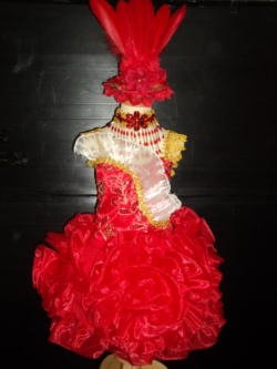 ชุดดรัมเมเยอร์สีแดง ราคานี้ มีชุด หมวก สร้อย ต่างหู รอบอกตั้งแต่20-30นิ้ว สูงไม่เกิน130เซนติเมตร