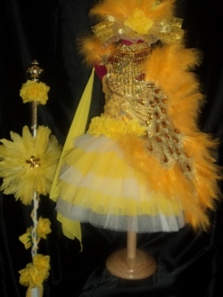 ชุดดรัมเมเยอร์นกยูงเด็กอนุบาลและประถม (แถม หมวก สร้อย ต่างหู)ไม่รวมไม้ดรัมค่ะ