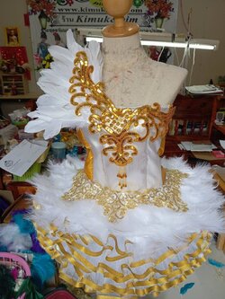 ชุดดรัมเมเยอร์สีเหลืองอนุบาลและประถม