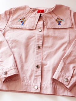 แจ็คเก็ตผ้าคอตตอนปักลาย รอบอก 42 นิ้ว