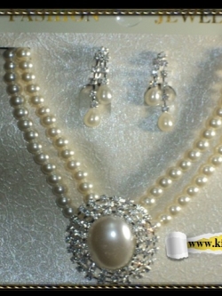 สร้อยไข่มุก+ต่างหูมุก KAK2557/042