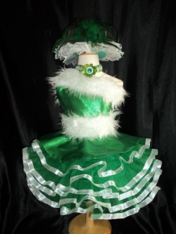 ชุดดรัมเมเยอร์สีเขียว ราคานี้ มีชุด หมวก สร้อย ต่างหู รอบอกตั้งแต่20-30นิ้ว เอวไม่เกิน 28นิ้ว สูงไม่เกิน140เซนติเมตร