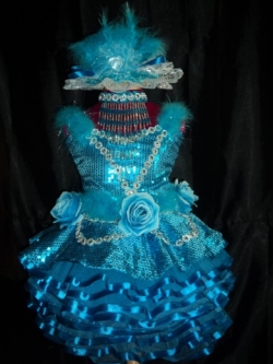 ชุดดรัมเมเยอร์สีฟ้าเด็กอนุบาลและประถม