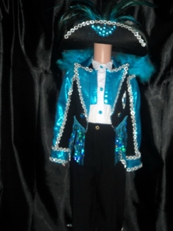 ชุดดรัมเมเยอร์เด็กชายฟ้าสัลดำ(ฟรีไซส์)