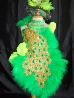 ชุดดรัมเมเยอร์นกยูงเด็กอนุบาลและประถม (แถม หมวก สร้อย ต่างหู)