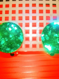 ต่างหูหนีบเด็ก(สีเขียว)