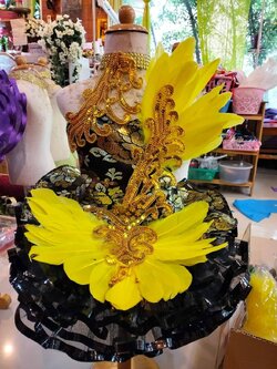 ชุดดรัมเมเยอร์สีเหลืองอนุบาลและประถม