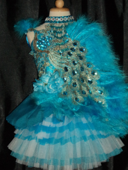 ชุดนกยูงสีฟ้าขาวนกยูงเด็กอนุบาลขนาดไซสรอบอก20นิ้วเอวไม่เกิน20นิ้วสูงไม่เกิน100เซนติเมตรราคานี้คือชุด หมวกสร้อยไม่รวมค่าจัดส่ง