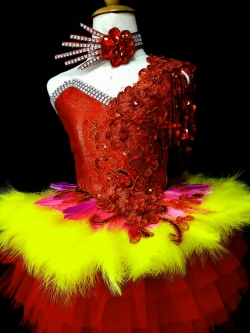 ชุดดรัมเมเยอร์ขนนก ราคานี้ มีชุด หมวก สร้อย ต่างหู รอบอกตั้งแต่20-30นิ้ว เอวไม่เกิน28 นิ้ว สูง ไม่เกิน140เซนติเมตร