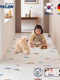 New! แผ่นรองคลาน PARKLON รุ่น La Pure Soft Mat ขนาด 100x140x1.2cm ลาย On The Road