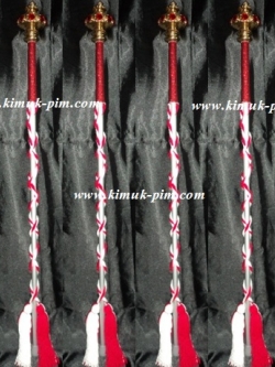 ไม้ดรัมเมเยอร์สีแดงสลับขาวสูง80-85เซนติเมตร น้ำหนักเบาเพราะตัวไม้ทำจากอลูมิเนียม*พร้อมส่ง*แบบใหม่2558