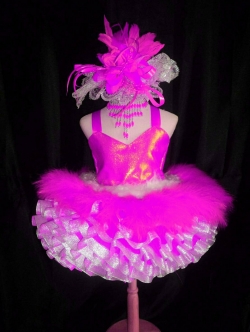 ชุดดรัมเมเยอร์ขนนกสีชมพูราคานี้ มีชุด หมวก สร้อย ต่างหู (รอบอกตั้งแต่20-30นิ้ว สูงไม่เกิน130เซนติเมตร