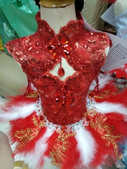 ชุดดรัมเมเยอร์เด็กอนุบาลสีแดงตัวเล็กไซส์ ไม่เกิน M