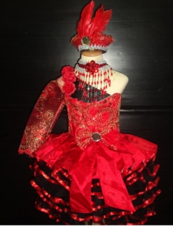 ชุดดรัมเมเยอร์สีแดง ราคานี้ มีชุด หมวก สร้อย ต่างหู รอบอกตั้งแต่20-30นิ้ว สูงไม่เกิน130เซนติเมตร