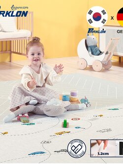 New! แผ่นรองคลาน PARKLON รุ่น La Pure Soft Mat ขนาด 130x190x1.2cm ลาย On The Road