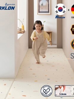New! แผ่นรองคลาน PARKLON รุ่น La Pure Soft Mat ขนาด 100x140x1.2cm ลาย Jelly Terrazzo