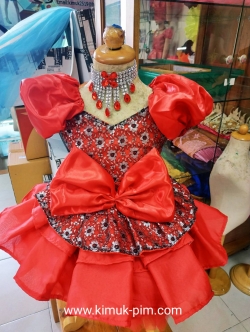 ชุดดรัมเมเยอร์เด็กอนุบาลสีแดง ทุกขนาดไซส์ ราคานี้ไม่มีเครื่องประดับ เป็นราคาชุดอย่างเดียว
