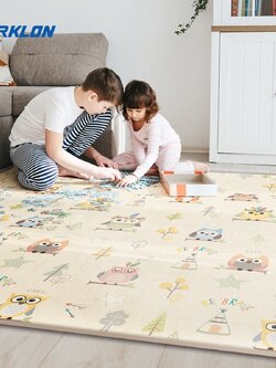 แผ่นรองคลาน PARKLON รุ่น TPU Deluxe Mat ขนาด 150x200x2.0cm ลาย Little Owl