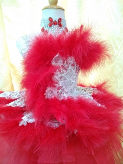 ชุดดรัมเมเยอร์เด็กอนุบาลสีแดง(แถม หมวก สร้อย ต่างหู)