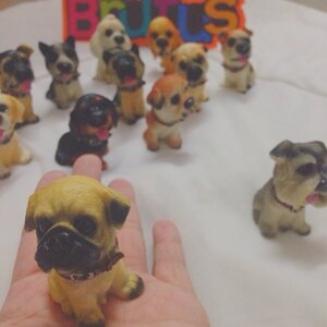 ตุ๊กตาสุนัข รวมสุนัขหลายสายพันธุ์ เรซิ่น Size mini