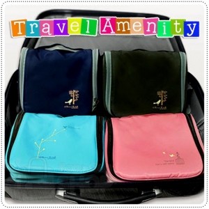 Travel Amenity Organizer Bag กระเป๋าใส่ของใช้พกพาแขวนสะดวก