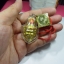 เศียรพ่อแก่,มหาฤาษี วัดหัวกระบือ เพ้นท์สี ทาทอง +เลี่ยมกรอบ+สายคล้องหน้ารถ ปี2555 เดิมจากวัดสวยมาก
