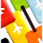 HAPPY FLIGHT Square Luggage Tag ป้ายห้อยกระเป๋าเดินทาง