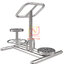FTS-57 เครื่องออกกำลังกายกลางแจ้งสแตนเลส อุปกรณ์บริหารเอว-สะโพก(แบบนั่ง-ยืนบิดเอว)