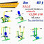 เครื่องออกกำลังกายกลางแจ้ง set 1 เครื่องเล่นสนาม