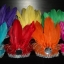 หมวกขนนกคละสี*พร้อมส่ง*