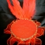 หมวกดรัมเมเยอร์ขนนกสีแดง*พร้อมส่ง*