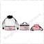 ❤️ Victoria's Secret Stripe Bag Trio