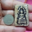 พระนาคปรก สุโขวิเวโก เนื้อผงพุทธคุณ ลงรักล่องชาด