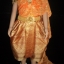 ชุดไทยสีส้มสไบเสื้อสำเร็จ ราคานี้ไม่รวมเครื่องประดับ