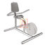 FTS-05 เครื่องออกกำลังกายกลางแจ้งสแตนเลส อุปกรณ์บริหารข้อเข่า-ขา (แบบจักรยานล้อเหล็กนั่งพิง)