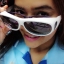 แว่นรักษ์ตา เลนส์ดำกรอบขาว