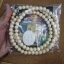 สร้อยประคำ หลวงตาม้า วัดถ้ำเมืองนะ ขนาดใหญ่ สีงาช้าง ยาว 40นิ้ว ขนาดเส้นผ่าศูนย์กลาง 1cm. + พระผงจักรพรรดิ์พิมพ์รวมกำลังจักรพรรดิปราบไตรภพ+ลูกแก้วจักรพรรดิ์ + แผ่นพับบทสวดมนต์วัดถ้ำเมืองนะ