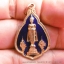 เหรียญหลวงพ่อวัดบ้านแหลม กะไหล่ทองลงยาสีน้ำเงิน ปี2535 จ.สมุทรสงคราม